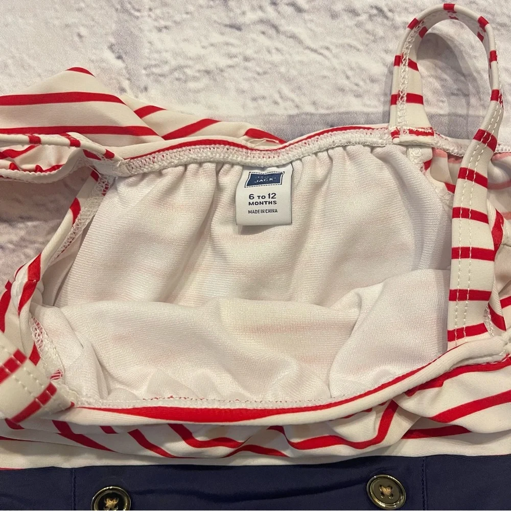 Janie & Jack “Sailor” one piece swimsuit  (6-12 months)